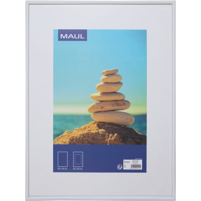 MAUL Fotolijsten MAULart kunststof 30 x 40 cm, ca. A3 wit