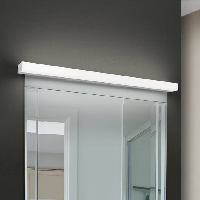 ORION Horizon LED spiegellamp, breedte 90 cm, chroom, IP44