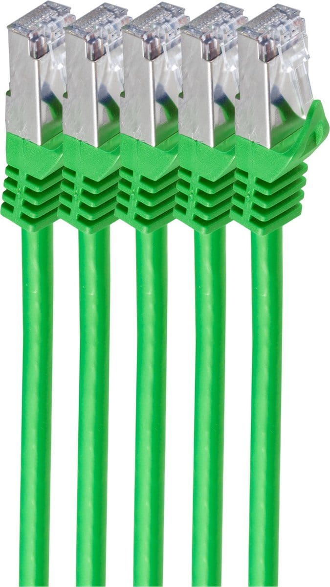 shiverpeaks BS75512-G-SET5 netwerkkabel Groen 2 m Cat7 S/FTP (S-STP)
