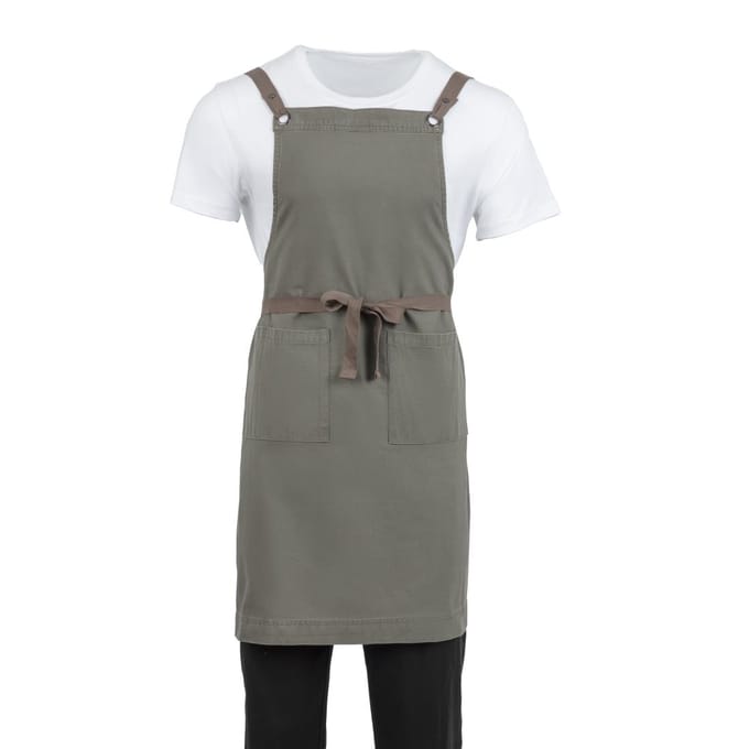 Soutside Katoenen Halterschort Khaki - Southside BB684 - Horeca & Professioneel