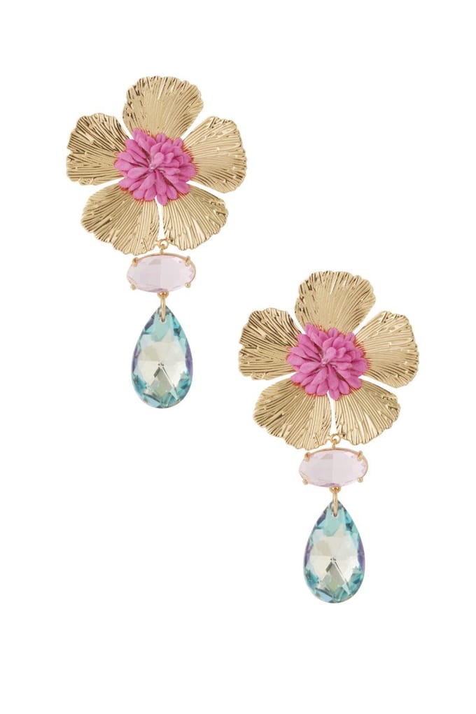 Oorbellen Statement Flower Blush - Zomer