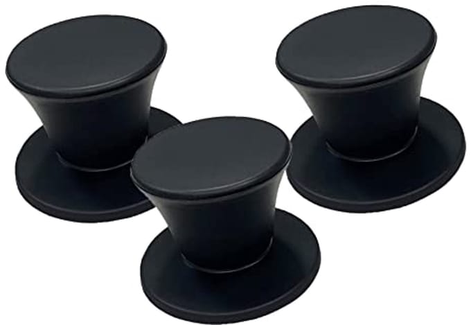 Set van 3 Universele Vervangende Pan Deksels met Hittebestendige Handgreep