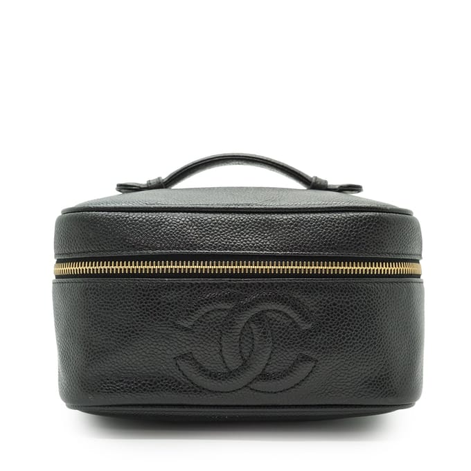 Chanel Vintage leren handtas/kaptafel