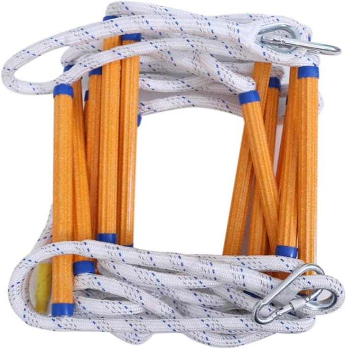 Noodladder - Reddingsladder - Veilige Ontsnapping - Sterk Polyester Materiaal - 5 Meter - One Color
