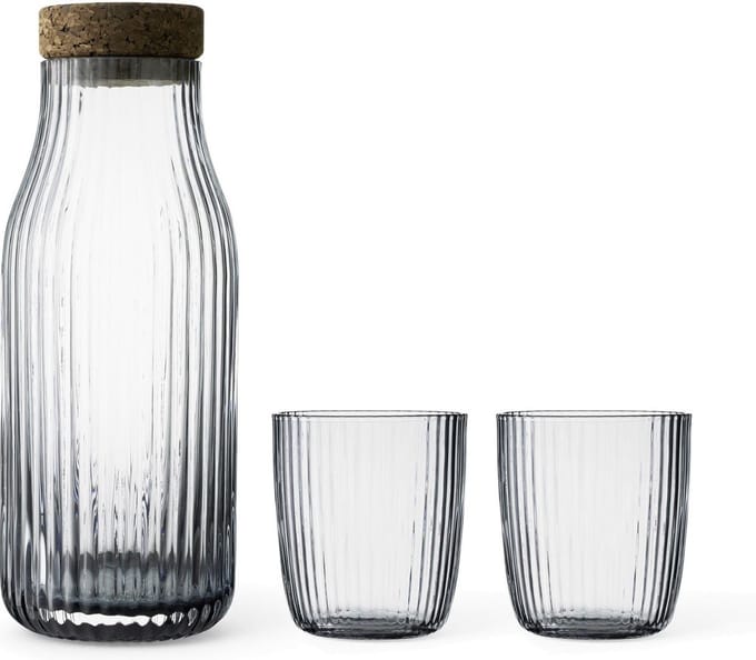 Viva - Christian Waterkaraf Set van 3 Stuks - Glas - Transparant