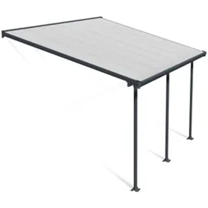 Palram | Canopia - Terrasoverkapping Feria - Donkergrijs - 3x4.3m