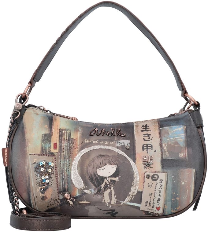 Anekke Schoudertas Shōen Shoulder Bag Multicolor Bruine