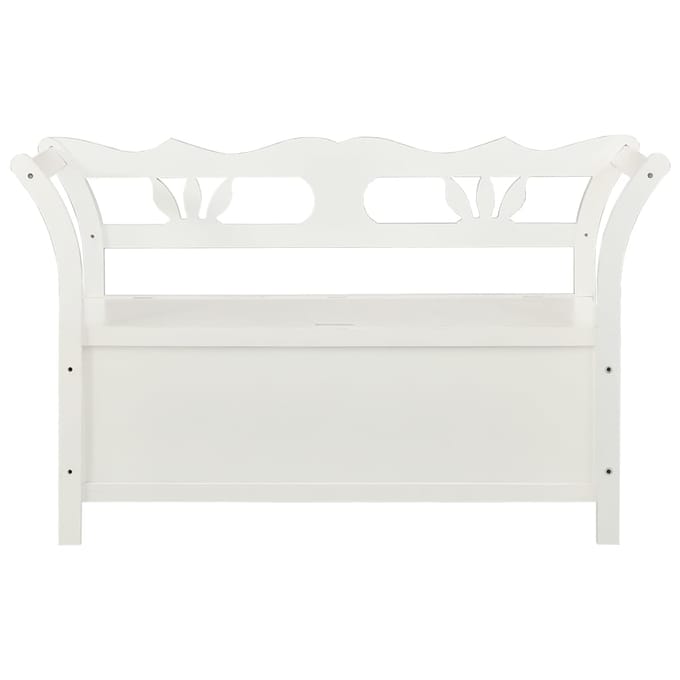 vidaXL - Bankje - 107x45x75,5 - cm - massief - vurenhout - wit