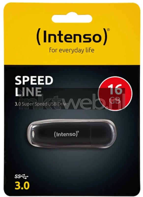 (Intenso) Speed Line USB drive - 16GB - USB 3.0 Super Speed - 70MB/s - zwart