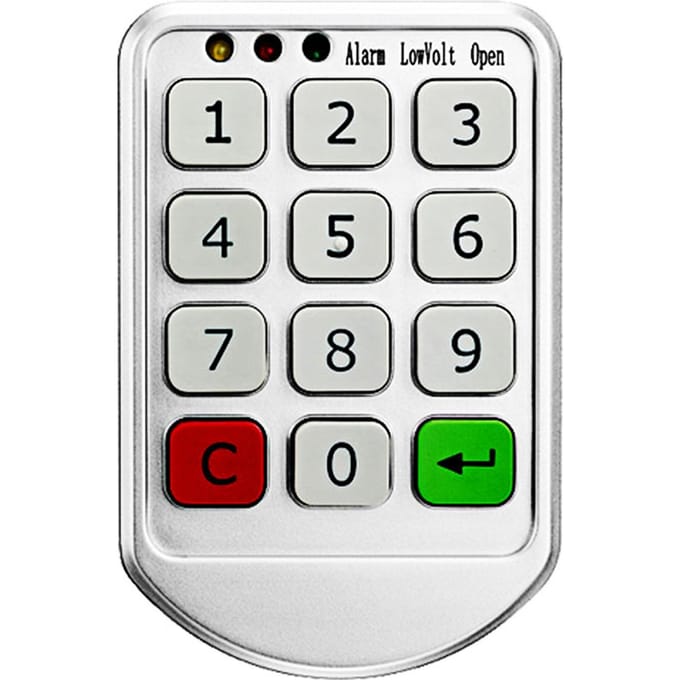 Verrouillage électronique du clavier pour armoire, indépendant et ouvert, double Modes de fonctionnement, indicateur à 3 couleurs argenté