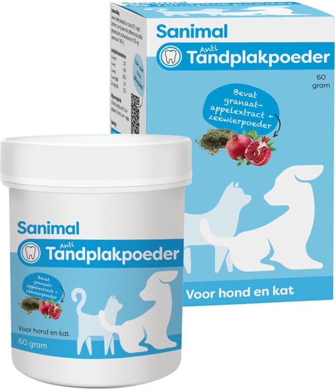 Sanimal Anti-Tandplakpoeder 60 gram