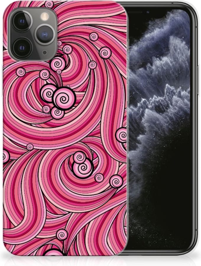 Apple iPhone 11 Pro Hoesje maken Swirl Pink
