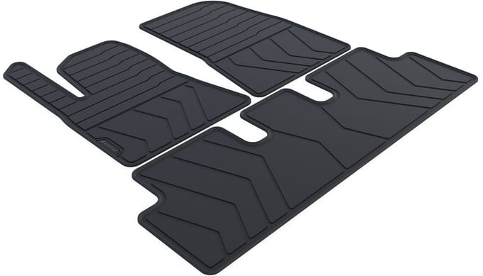 Rubber Automatten geschikt voor Tesla Model 3 - 2019-2023 - 3-delig - Uitvoering: Standard Range | Model Year 2020