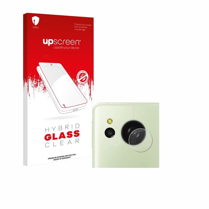 upscreen - Screenprotector voor Sharp Aquos Sense 8 (ALLEEN Camera) - Folie Beschermfolie Beschermglas transparant