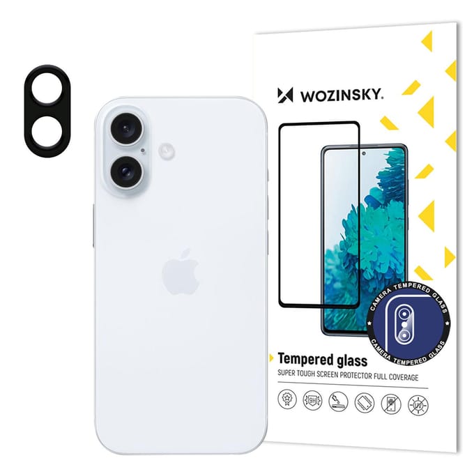 Wozinsky Full Camera Glass 9H Tempered Glass For iPhone 16 Plus Camera