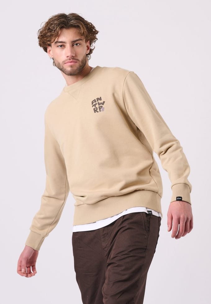 ANTWRP - Sweater - Maat XXL - Mannen - Beige -