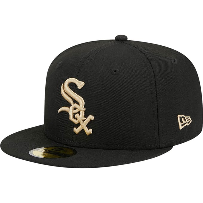 New Era Chicago wit Six 59fifty Pet Zwart