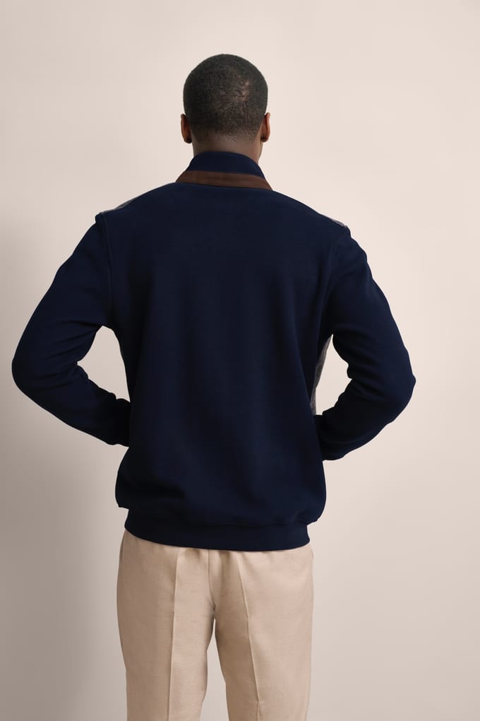 Bugatti Herren Sweatjack van 100% katoen