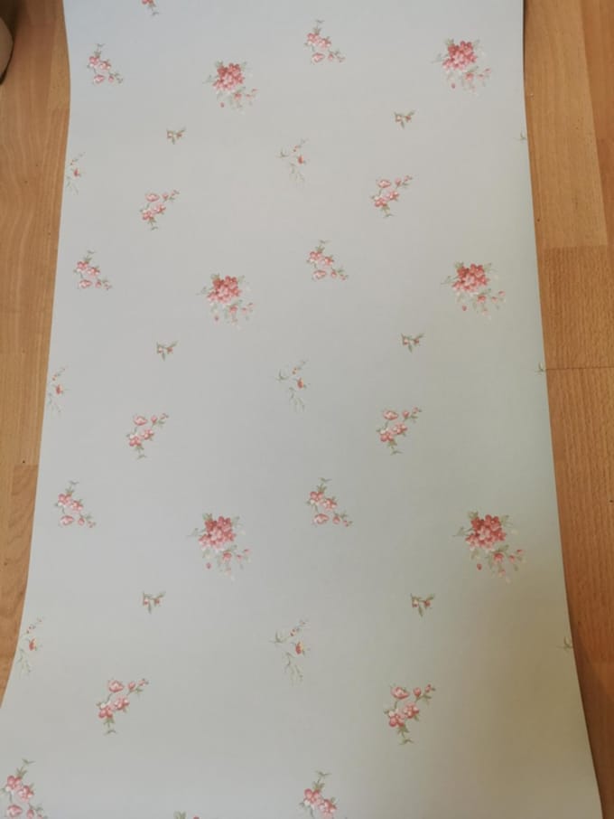 Groen rose bloemen behang GC29847