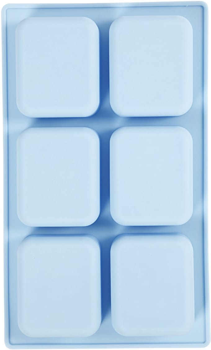 Siliconen vormen, H: 2,5 cm, L: 7 cm, B: 5,9 cm, 100 ml, 1 stuk