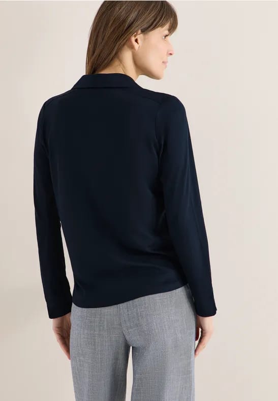 Shirt met knoopdetail