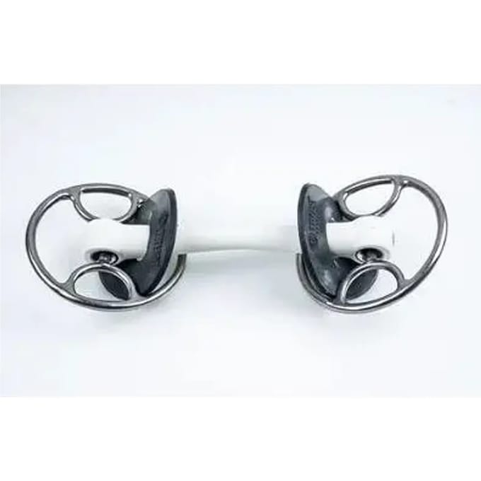 Mors 2 ringen voor paard straight Trust Inno Sense Swivel Hard-20