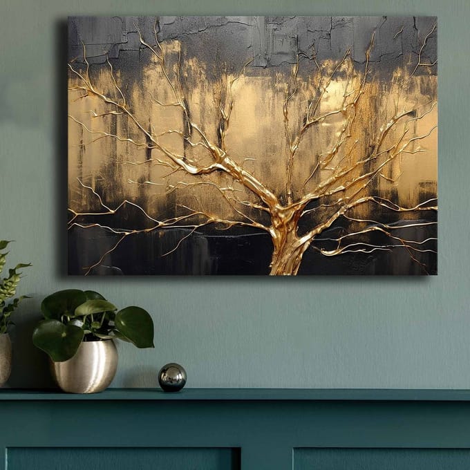 Asir - Decoratief schilderij op canvas - Veelkleurig - 100% canvas (dikte: 2,8 mm) - 72 x 5 x 102 cm