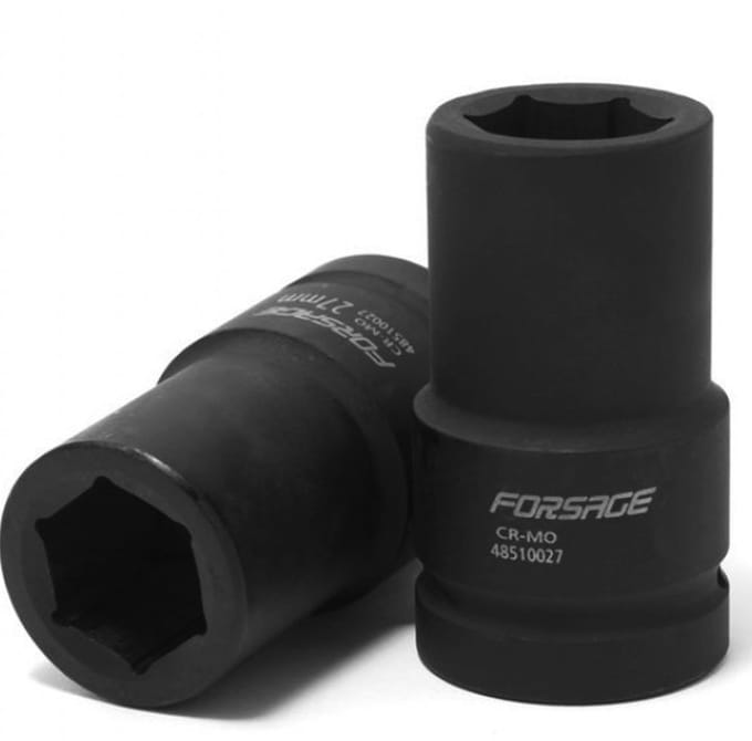 Forsage F-48510022 - Diepe Dopsleutel - 22 mm - 6-kant - CrMo Staal