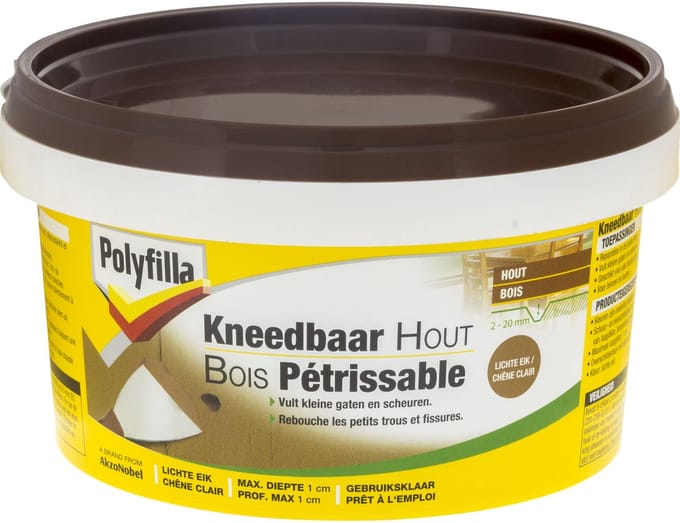 Polyfilla - Kneedbaar Hout - Lichte Eik - 500 G