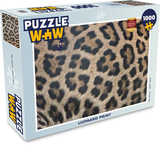 Puzzel Luipaard print - Legpuzzel - Puzzel 1000 stukjes volwassenen