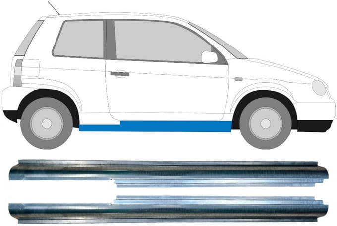 Reparatie dorpel voor Seat Arosa 1997-2004 / Links + Rechts / Set