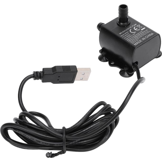 Kleine Onderwater Dompelpomp 0‑200cm Opvoerhoogte 0‑250LPH IP68 Beoordeling DC5V 2.4W USB Waterpomp met LED Indicator
