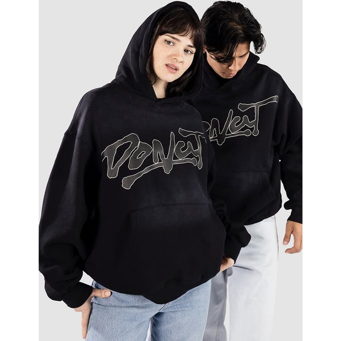 Donut Oversized Po Hoodie zwart