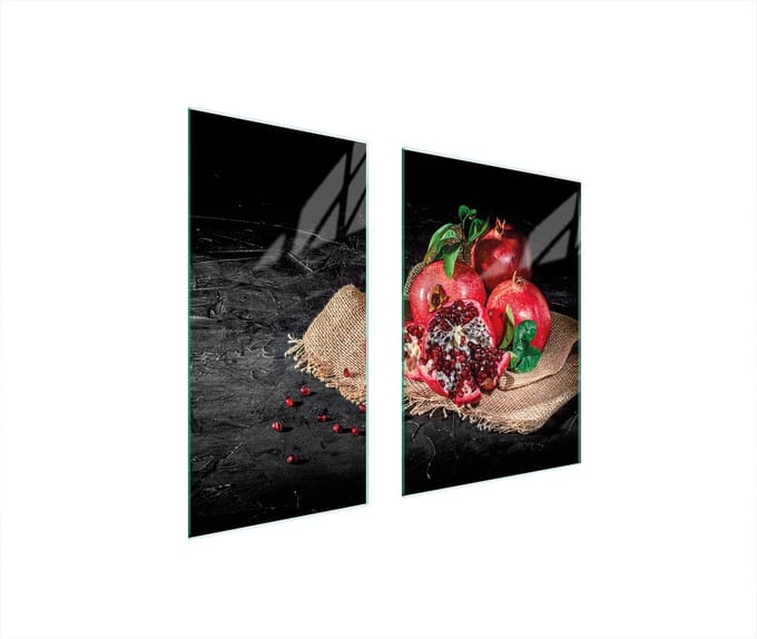 TMK ArtDeko Serie - Glas Beschermplaat - 75x52 cm - Veiligheidsglas