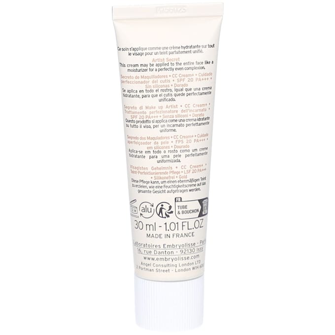 Embryolisse CC Cream Shade 3 Gold 30 ml