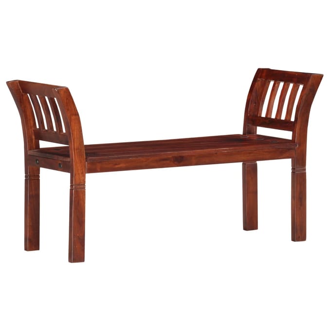 vidaXL - Bank - 111 - cm - massief - acaciahout