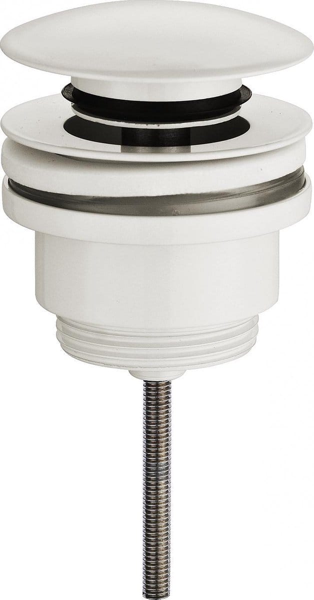 Wiesbaden UniMatch clickwaste afvoerplug 5/4" mat wit