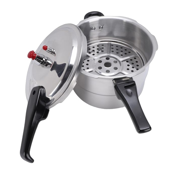 5L Aluminiumlegering Snelkookpan Grote Capaciteit Multifunctioneel Fornuis Top Inductiekookplaat Compatibel Drukpan gray