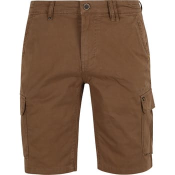 Korte Cargo Kledingstuk Geverfd + Steengewassen Stretch