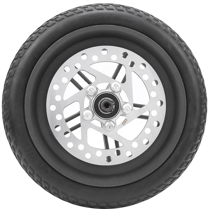 8,5 Inch Achterwiel voor Xiaomi ProHol Band120MM Schijfrem Scooter Vervangingsset white