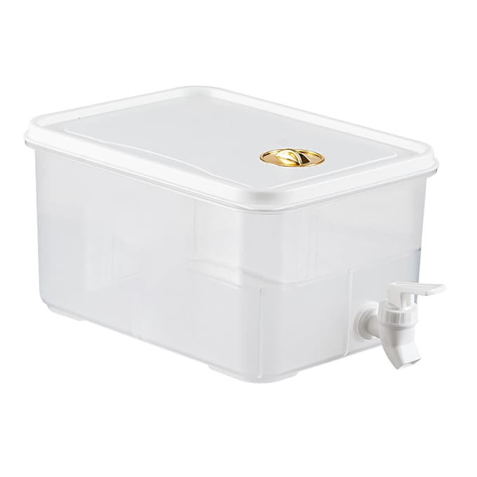 Plastic Drankdispenser 3,5L Inhoud Multifunctionele Koelkast Drankdispenser voor Limonade Melk Koud white