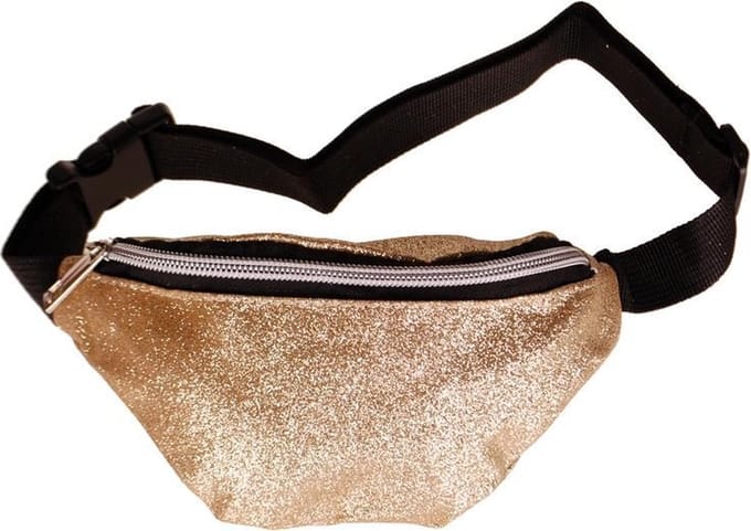 Heuptas voor kinderen glitters goud