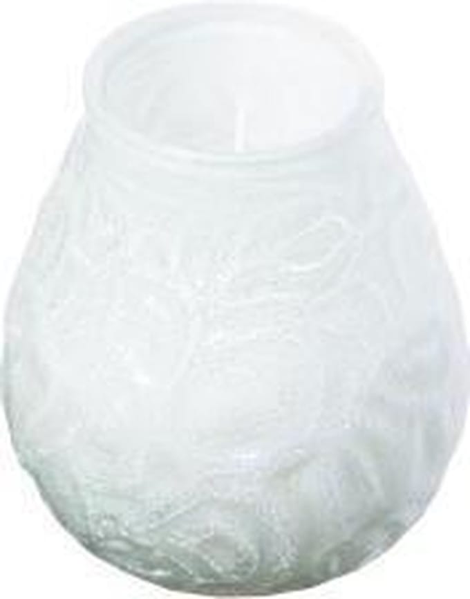 Bolsius Low Boy Glazen Windlicht Wit 12 stuks