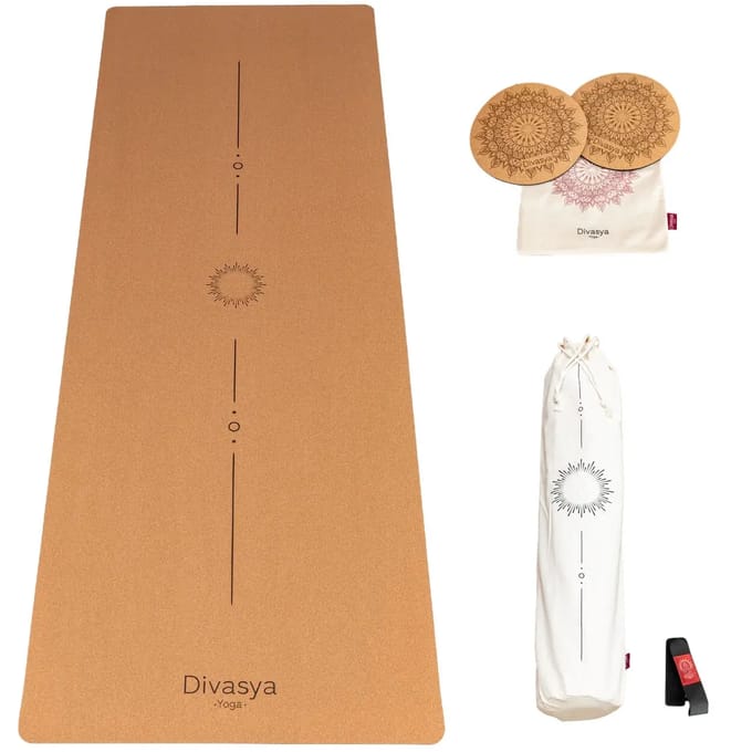 Kurkens yoga mat met set Divasya-Yoga 001