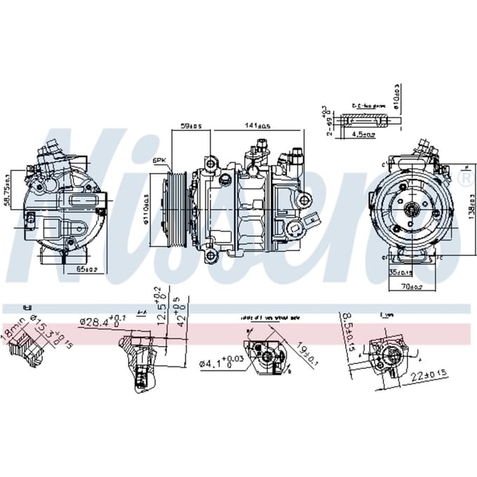 Compressor airconditioning NISSENS 890754