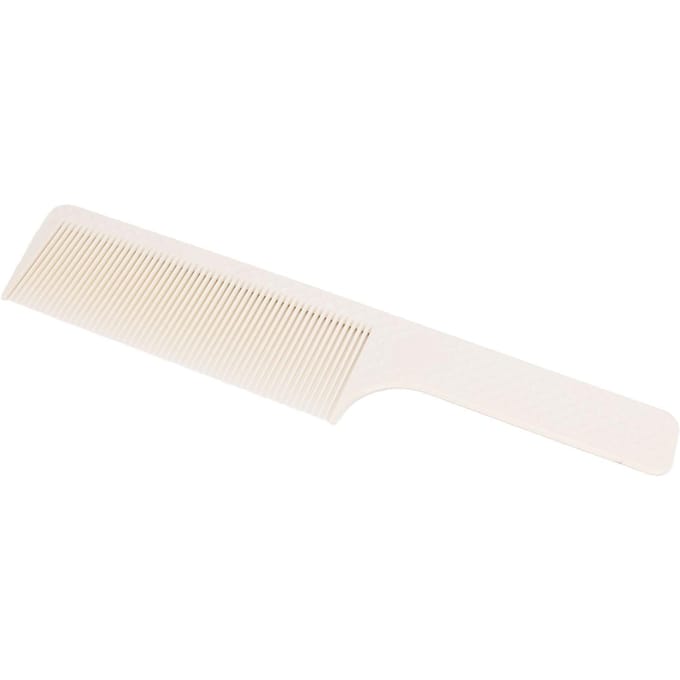 Scheerkam Professioneel Ergonomische Haar Kam voor Alle Types Kappers Kappers Knippen Wit wit