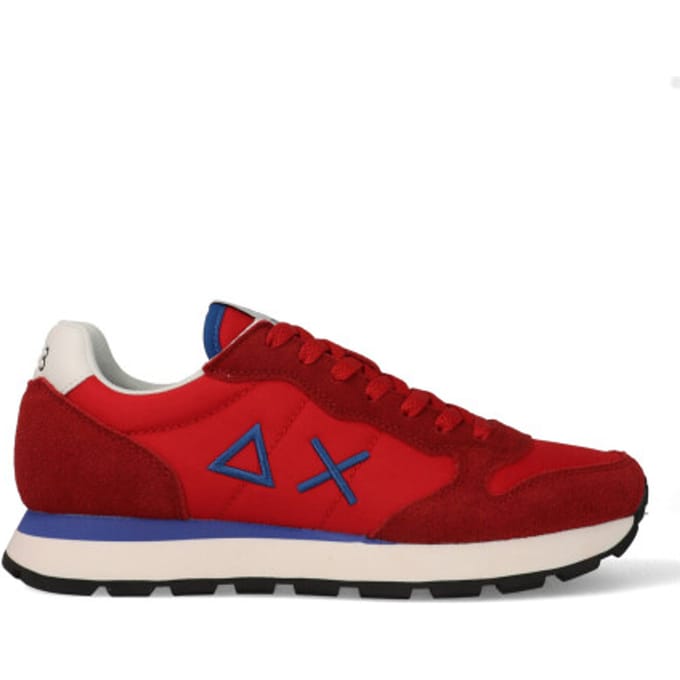 SUN68 Tom Solid - Heren Sneakers Schoenen Rood Z36101-10 , Maat: EU 42