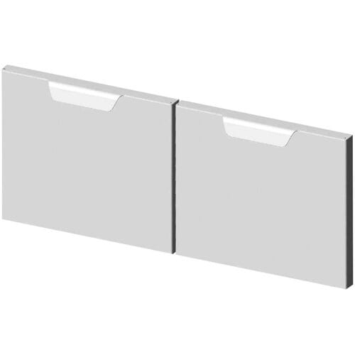 GGM Gastro 2x Unterbau Tür - 600mm Zilver