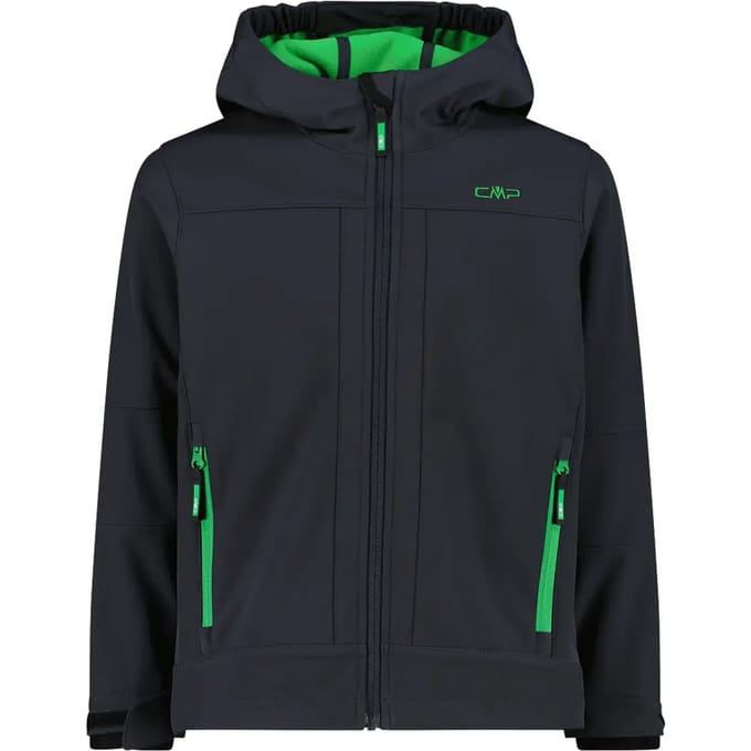 Cmp Fix Hood 3a00094 Softshelljack Grijs 4 Years Jongens
