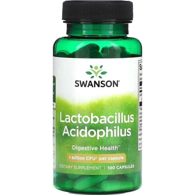 Lactobacillus acidophilus, 1 miljard kve, 100 capsules